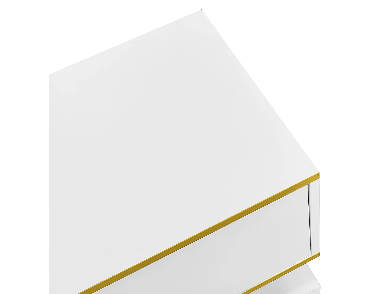 Witte tv-meubel - tv-meubel met 3 lades en led-verlichting - open opbergruimte - voor de woonkamer