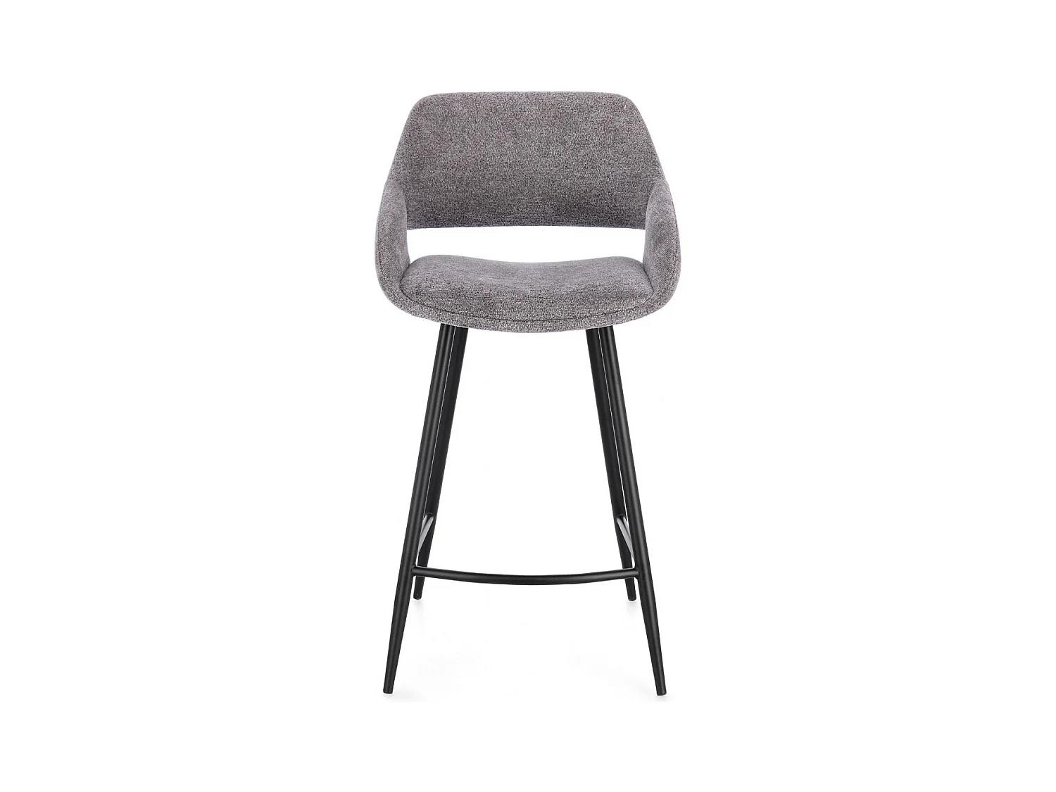 Tabourets de bar avec repose-pieds en tissu (lot de 2) - TURIN