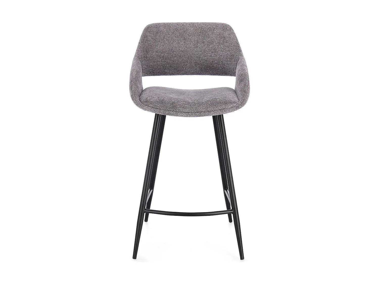 Tabourets de bar avec repose-pieds en tissu (lot de 2) - TURIN