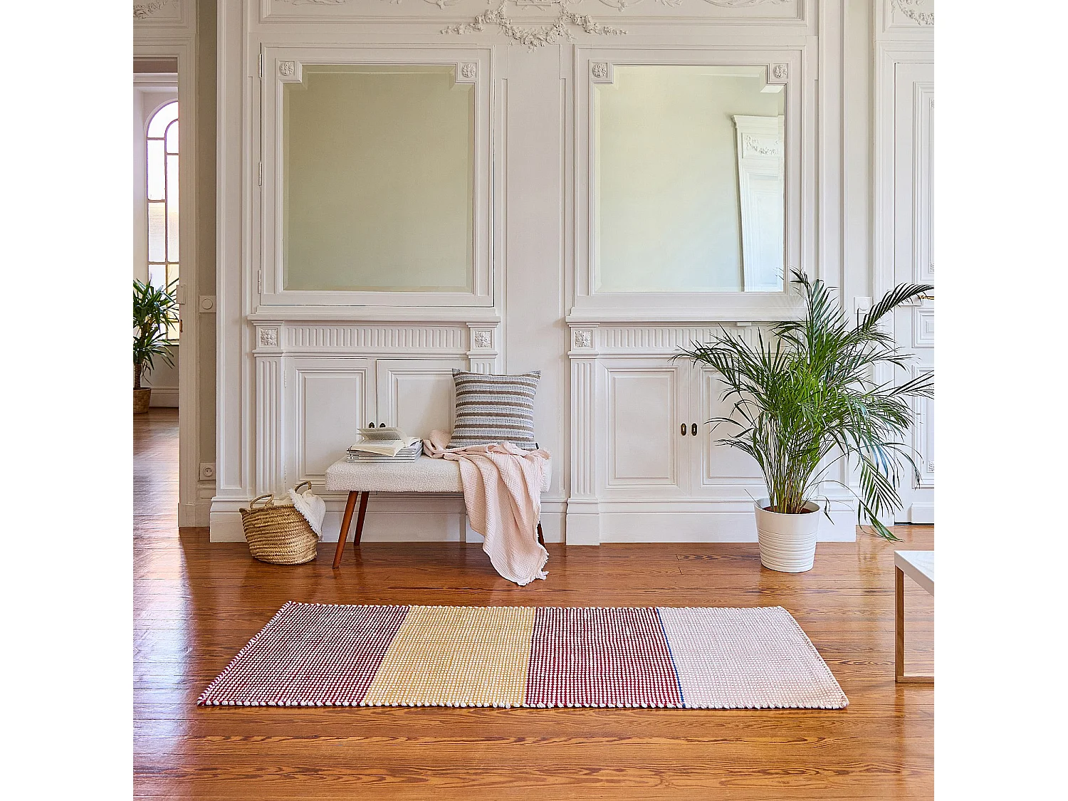 Habitat - Tapis tissé - 75 x 180 cm - Jaune - Design by Floriane Jacques - Cybele