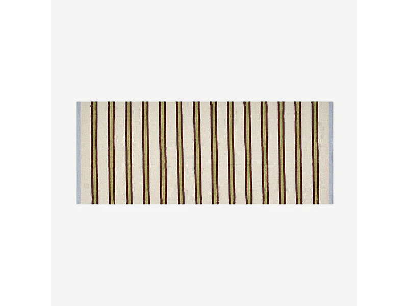 Habitat - Tapis tissé plat en coton - 75 x 180 cm - Vert pistache - Design by Floriane Jacques - Ceylan