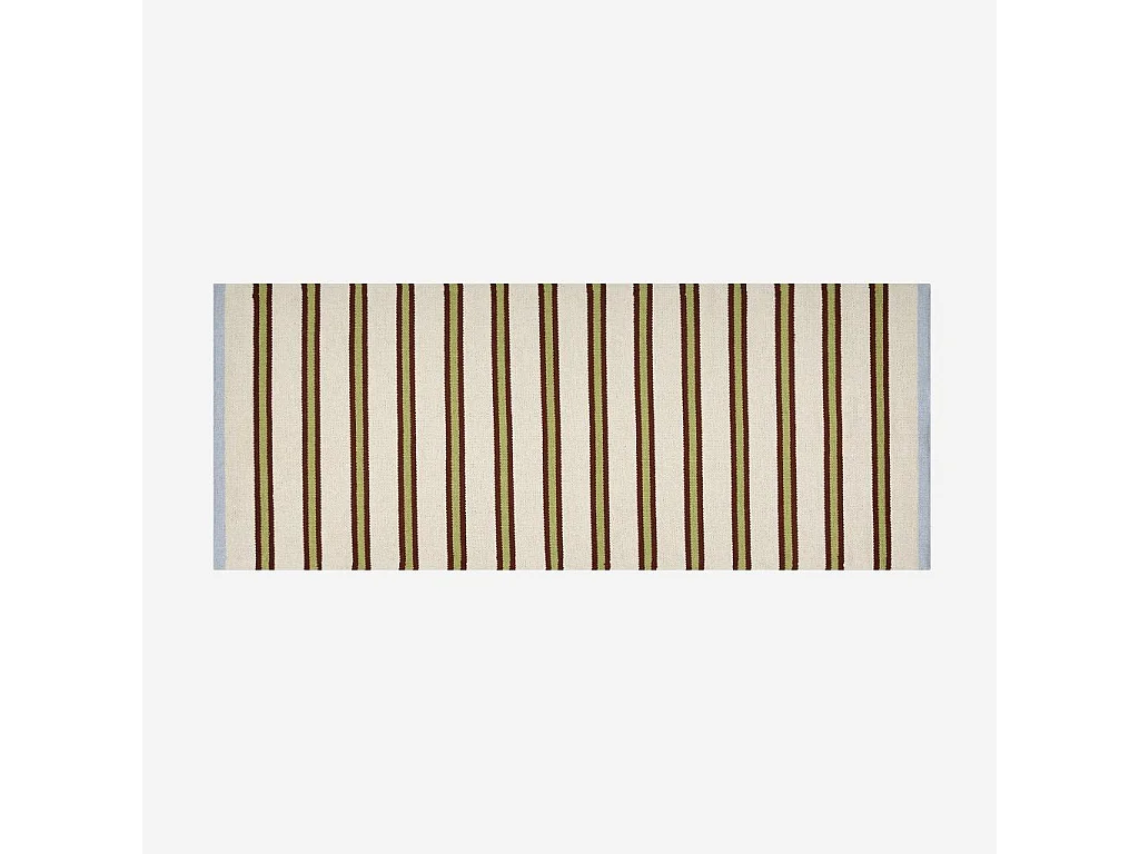 Habitat - Tapis tissé plat en coton - 75 x 180 cm - Vert pistache - Design by Floriane Jacques - Ceylan