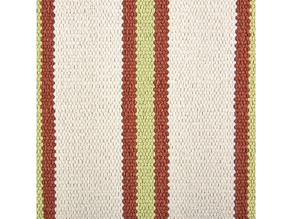 Habitat - Tapis tissé plat en coton - 75 x 180 cm - Vert pistache - Design by Floriane Jacques - Ceylan