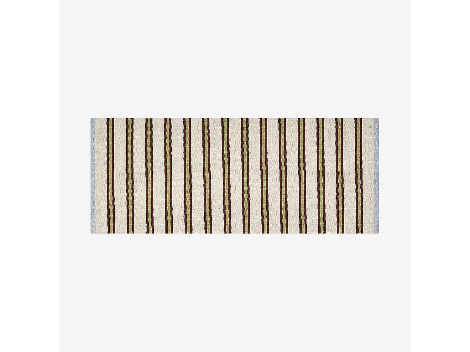 Habitat - Tapis tissé plat en coton - 75 x 180 cm - Vert pistache - Design by Floriane Jacques - Ceylan