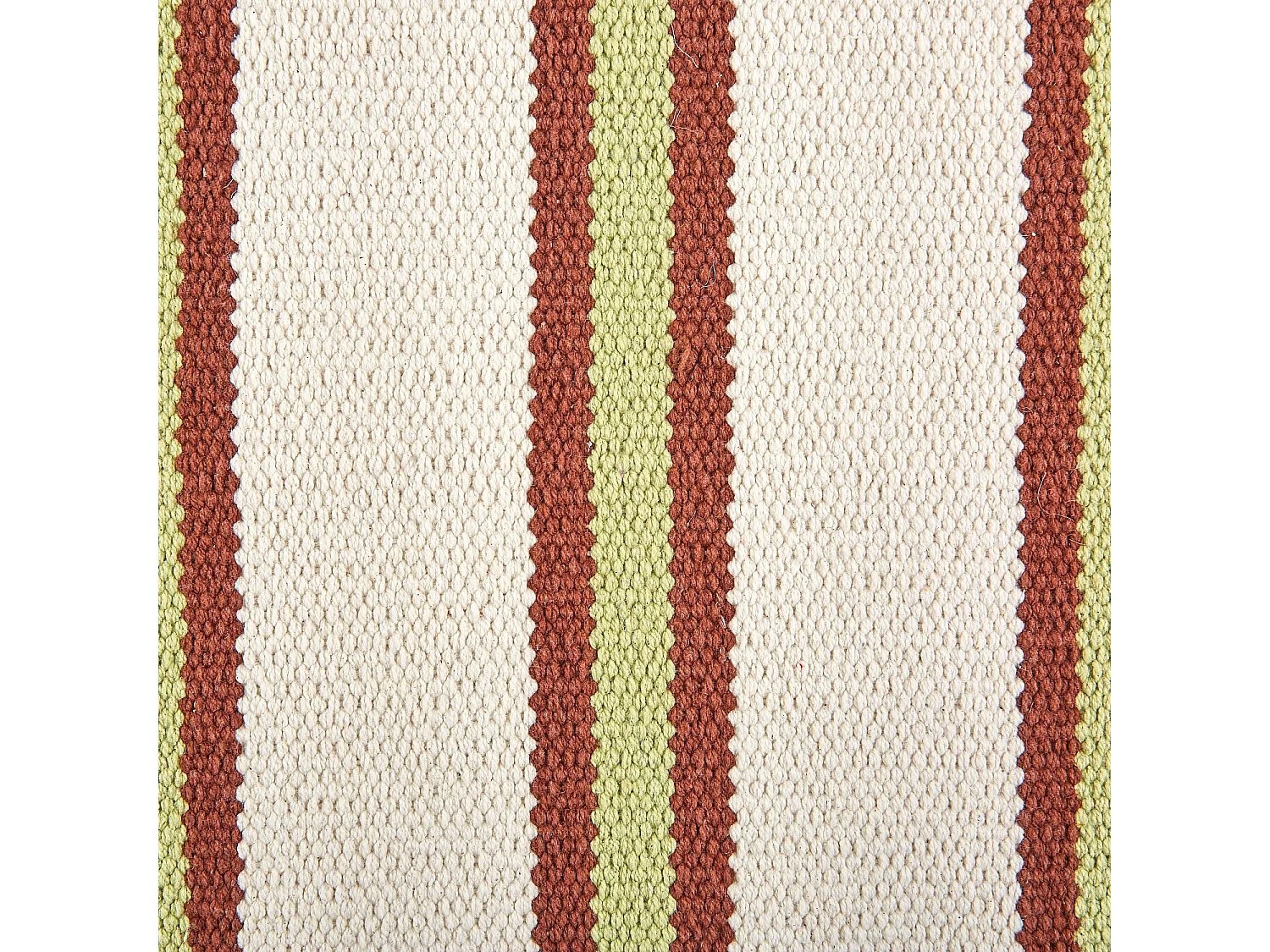 Habitat - Tapis tissé plat en coton - 75 x 180 cm - Vert pistache - Design by Floriane Jacques - Ceylan