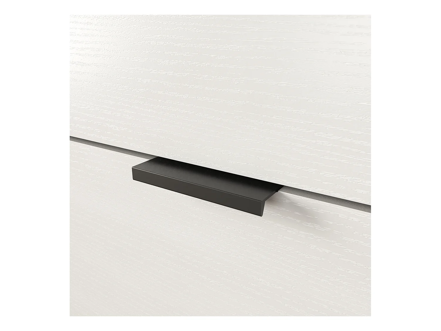 Buffet moderne avec porte en verre trempé et 3 tiroirs, meuble console pour l'entrée, buffet de cuisine pour couloirs, blanc (155x40x91.5 cm)