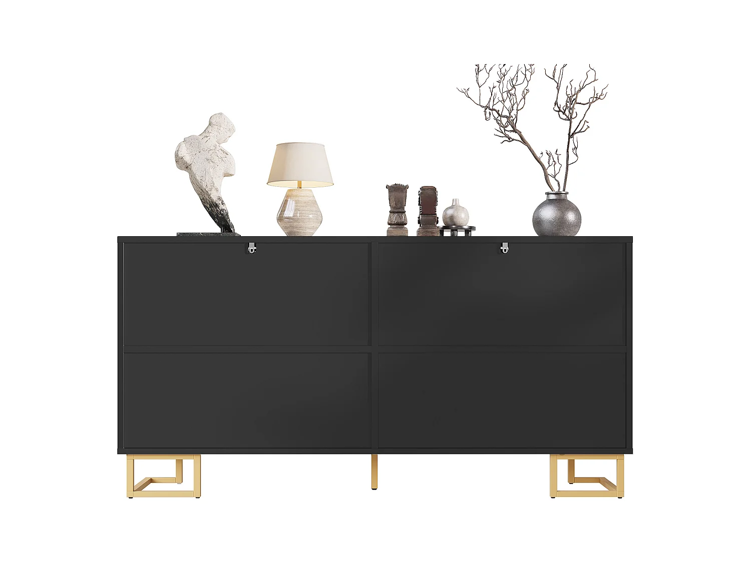 Banc de rangement avec assise rembourrée, polyester velours, blanc crème (111.5x41x65 cm)