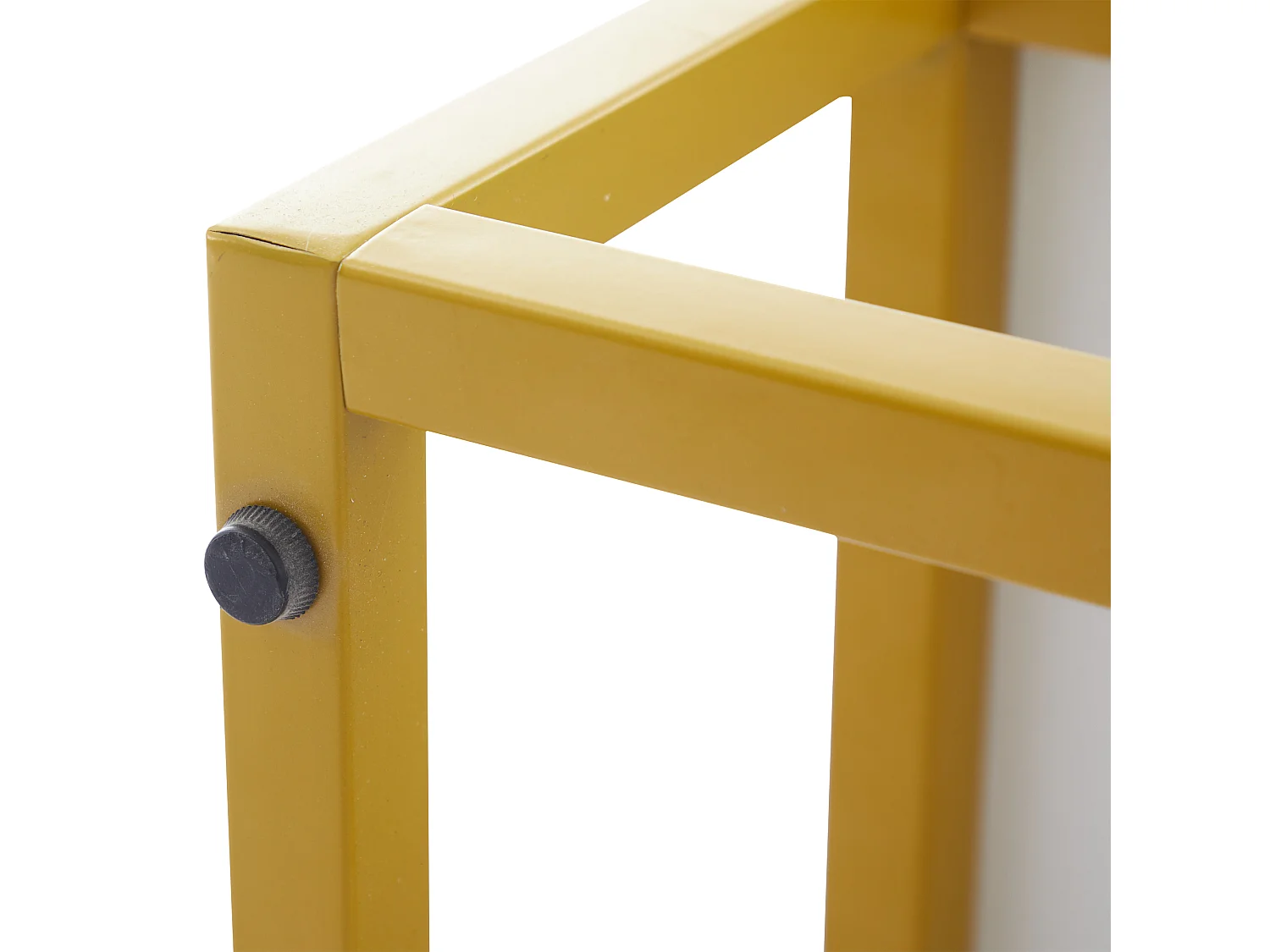 Aparador alto de diseño moderno, MDF, color blanco con acabados brillo, 3 puertas y estantes regulables (130x35x76 cm)