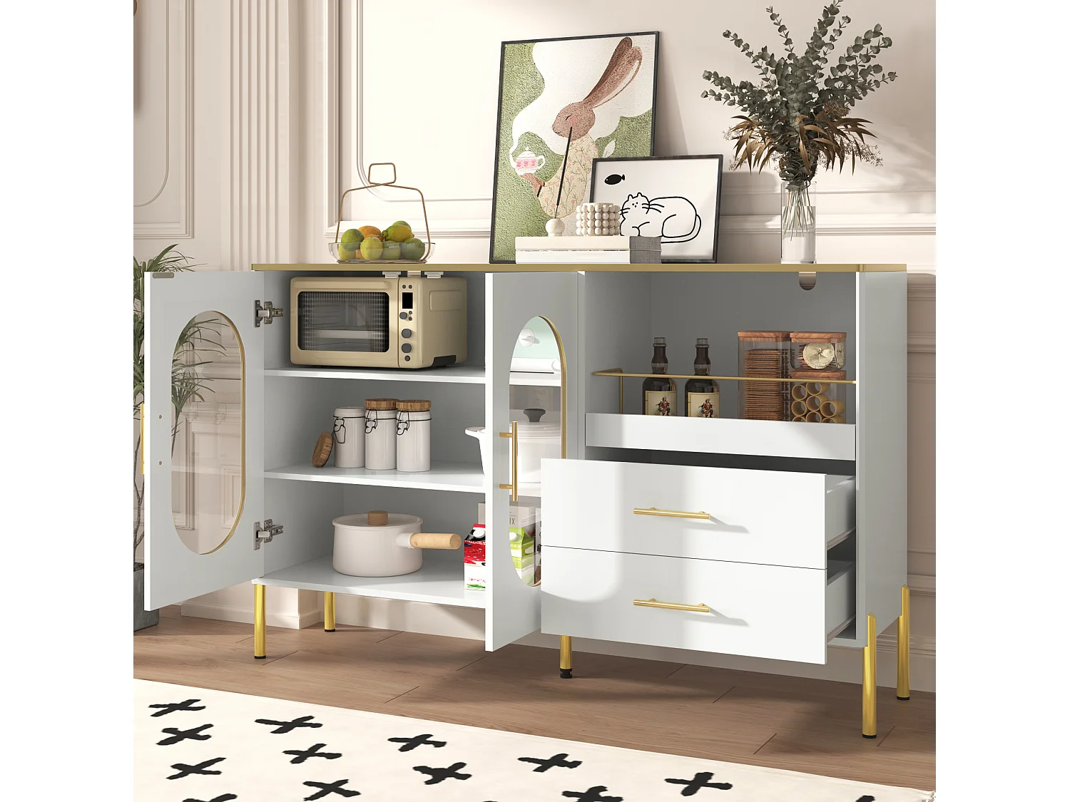 Table d'appoint 2 pièces, tables basses carrées avec verre trempé, cadre en métal, design moderne, noir (50x50x52 cm)