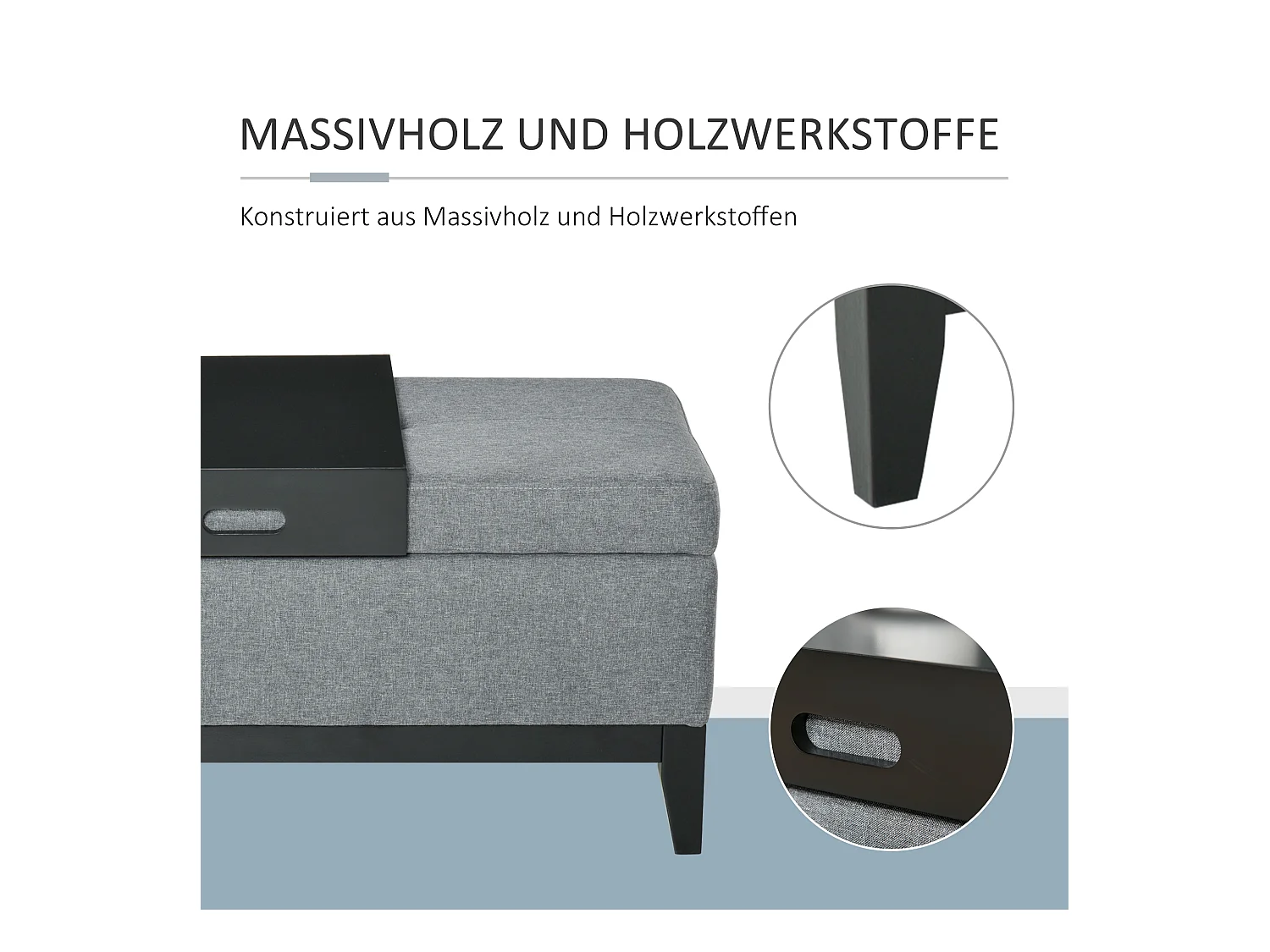 Buffet noir avec design ondulé et poignées dorées, MDF, noir et or (152x40x75 cm)