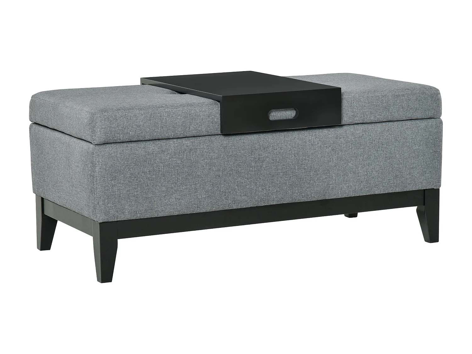 Buffet noir avec design ondulé et poignées dorées, MDF, noir et or (152x40x75 cm)