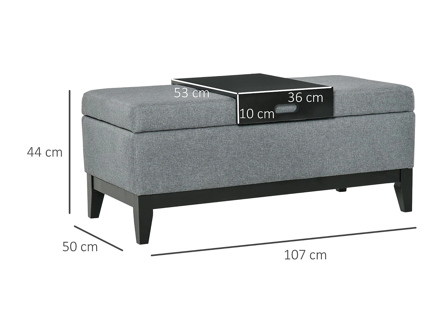 Buffet noir avec design ondulé et poignées dorées, MDF, noir et or (152x40x75 cm)