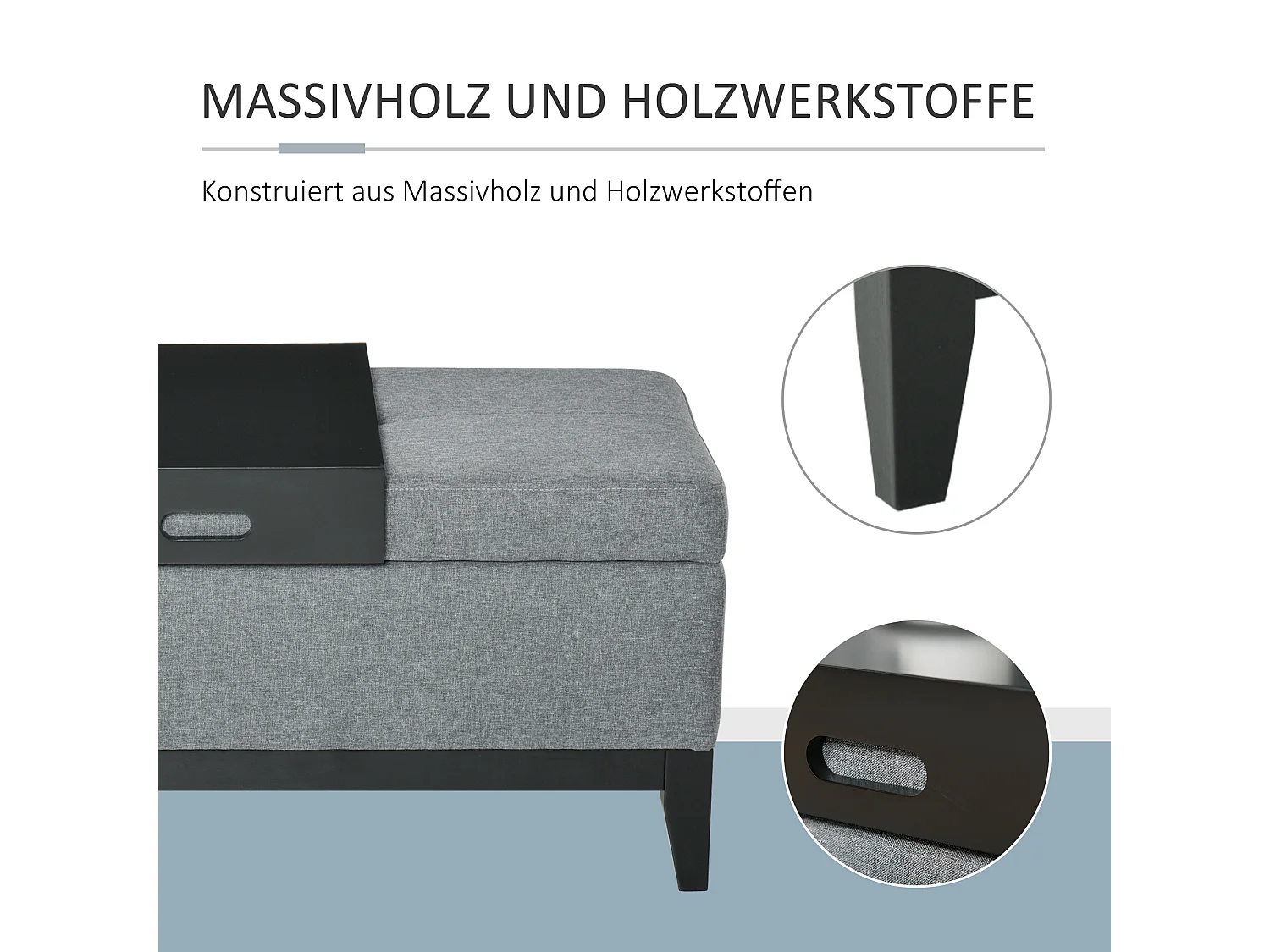 Buffet noir avec design ondulé et poignées dorées, MDF, noir et or (152x40x75 cm)