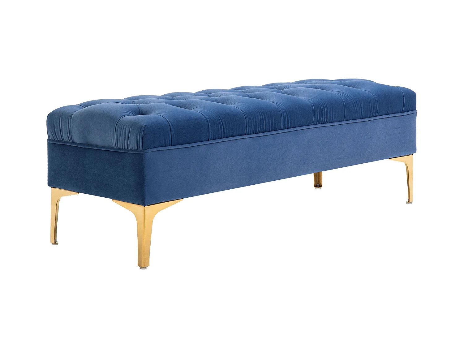 Banc de rangement avec accoudoirs, recouvert de velours, bois, vert, (118x45x42 cm)