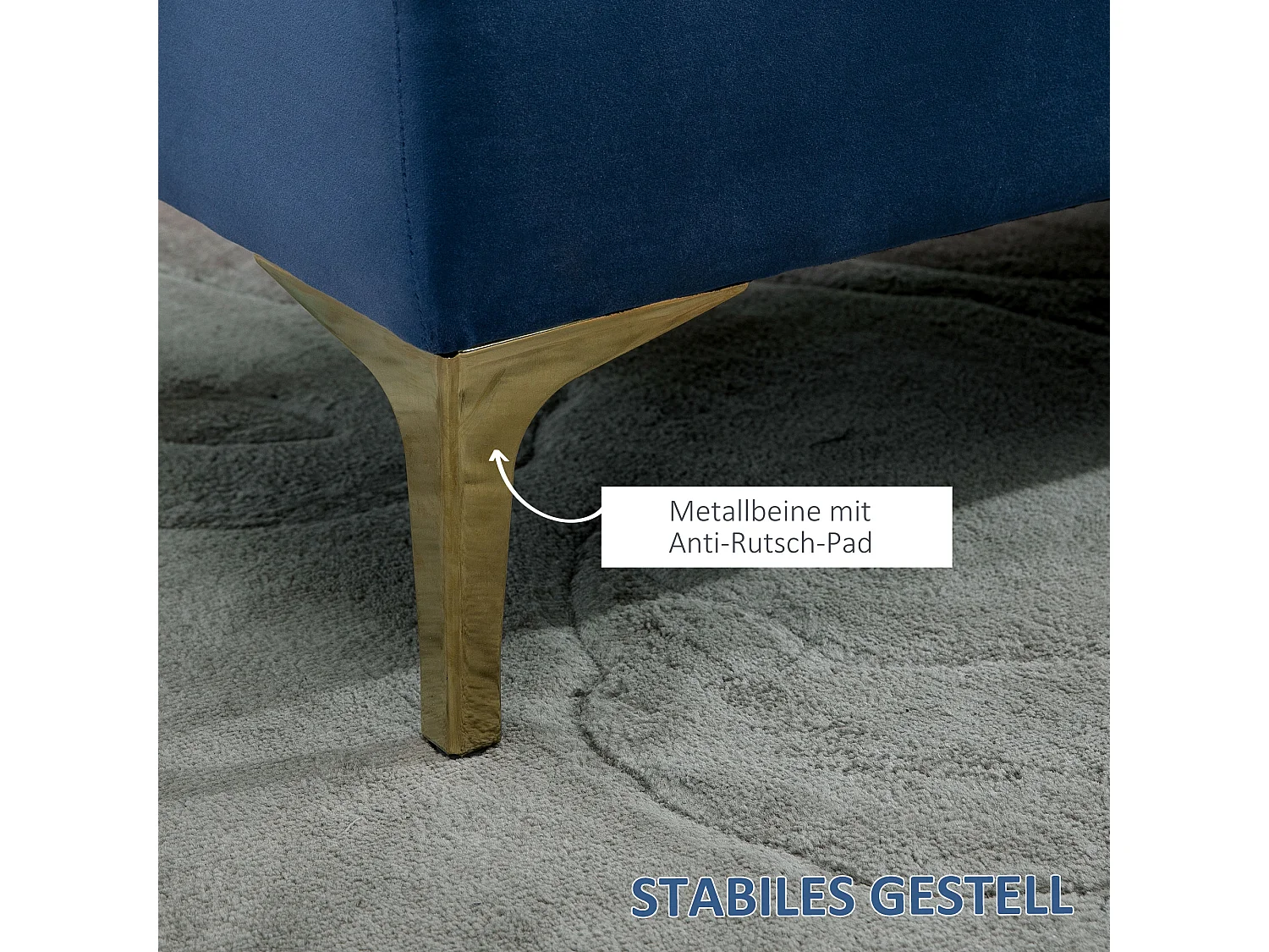 Opbergbank met armleuningen, bekleed met fluweel, hout, groen, (118x45x42 cm)