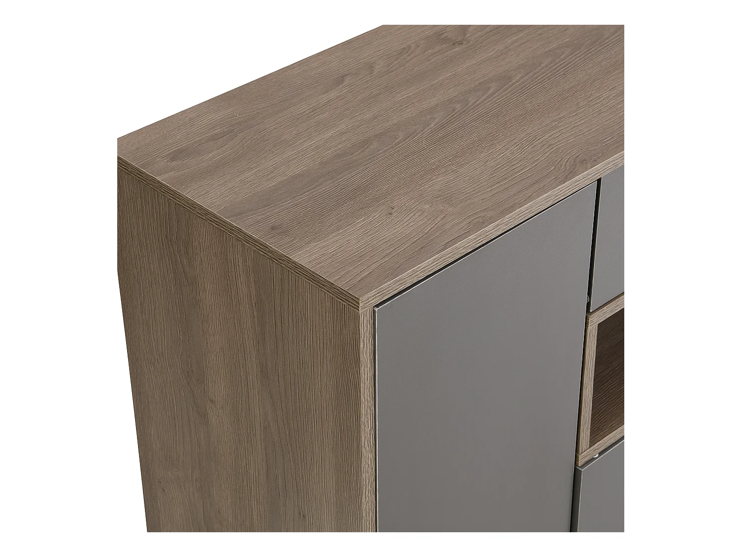 Banc à chaussures multifonctionnel avec coussin, étagères réglables, 2 tiroirs, 2 portes, rangement pour l'entrée, gris (140x35x110 cm)