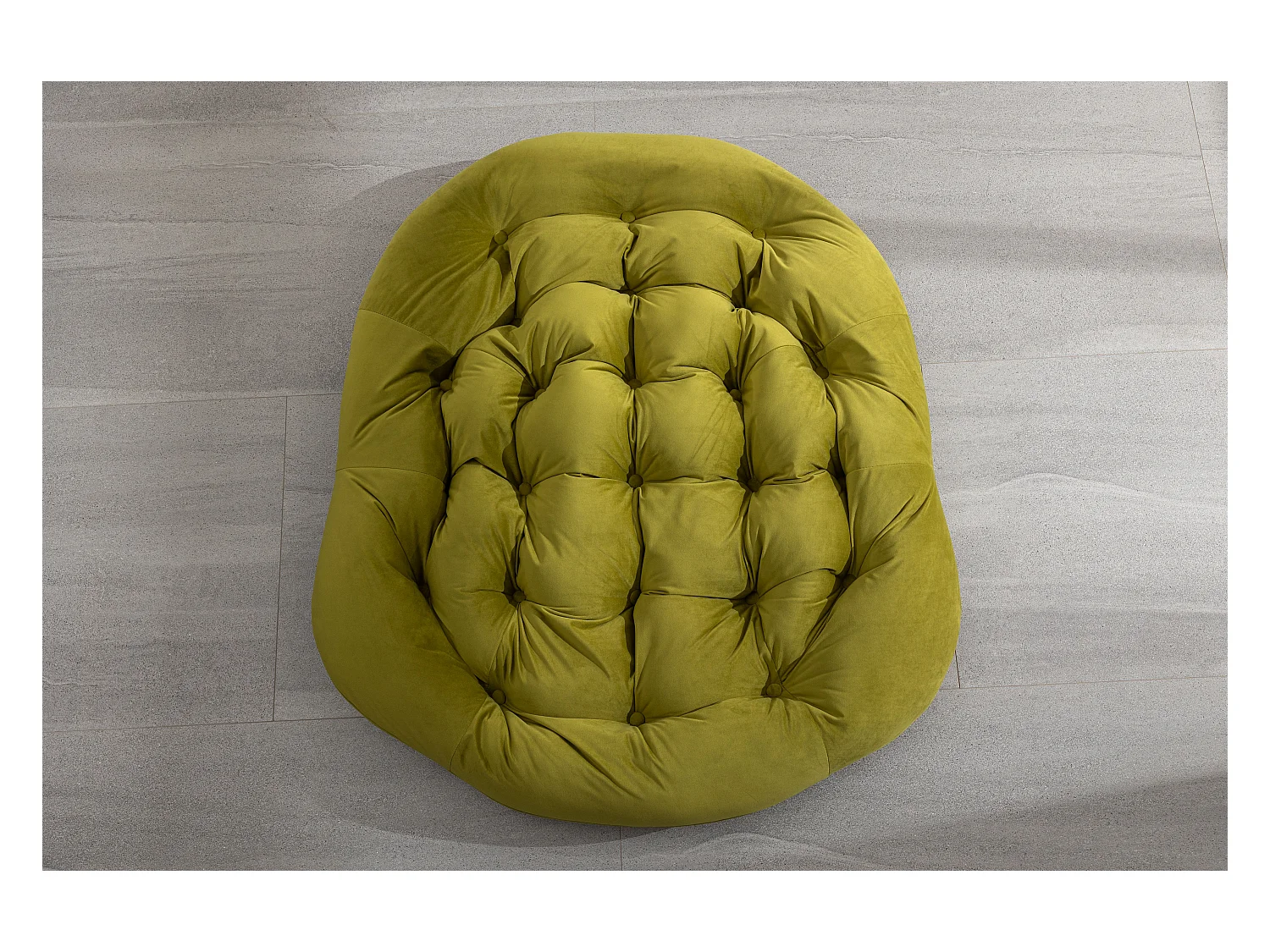 Chaise à bascule d'extérieur en rotin avec coussin en coton, dossier réglable, structure en acier inoxydable, coussin vert olive (43,7 x 37,2 x 31,5 cm)