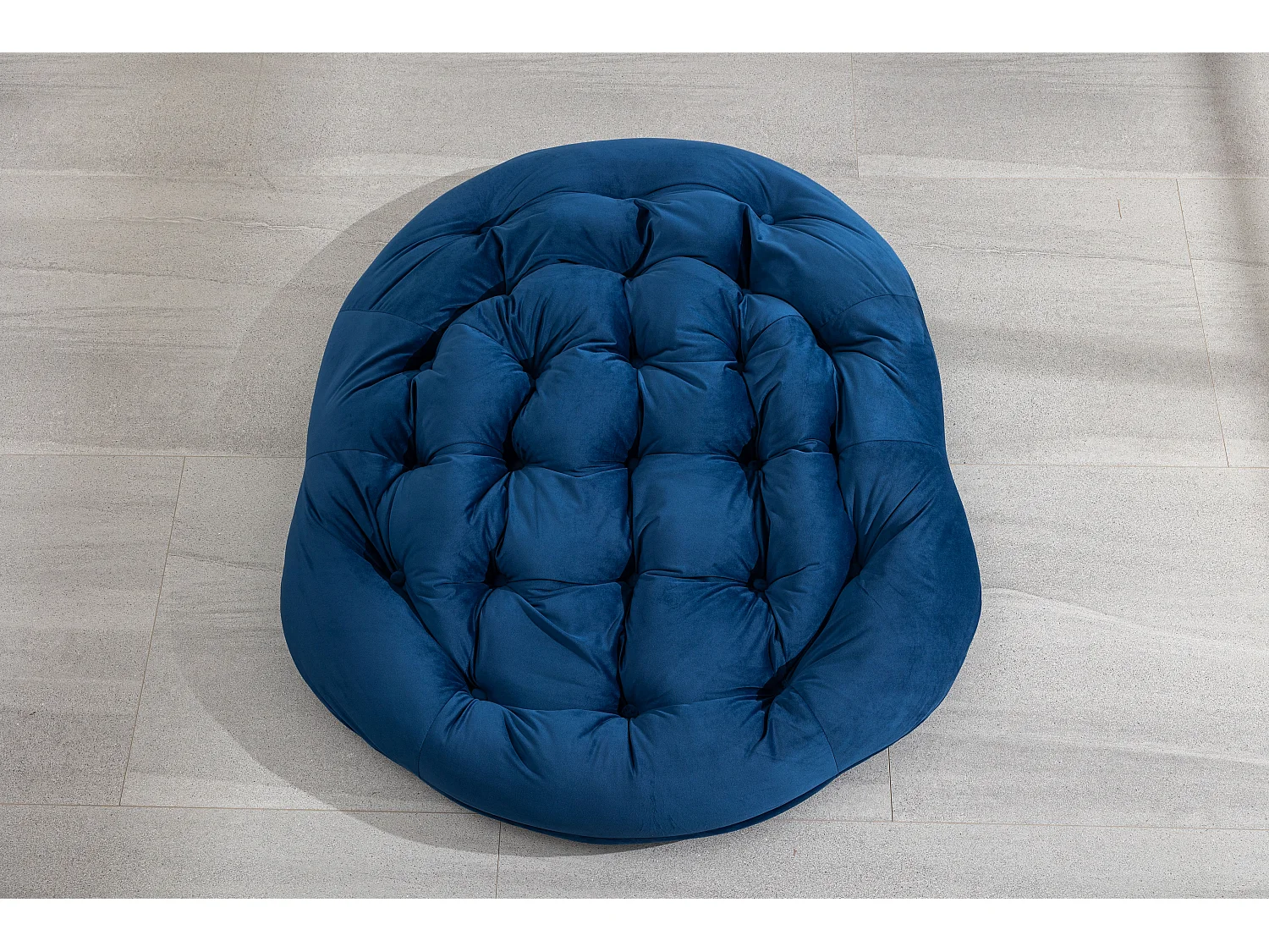 Schommelstoel van rotan voor buiten met katoenen kussen, verstelbare rugleuning, frame van roestvrij staal, grijs kussen (43,7 x 37,2 x 31,5 cm)