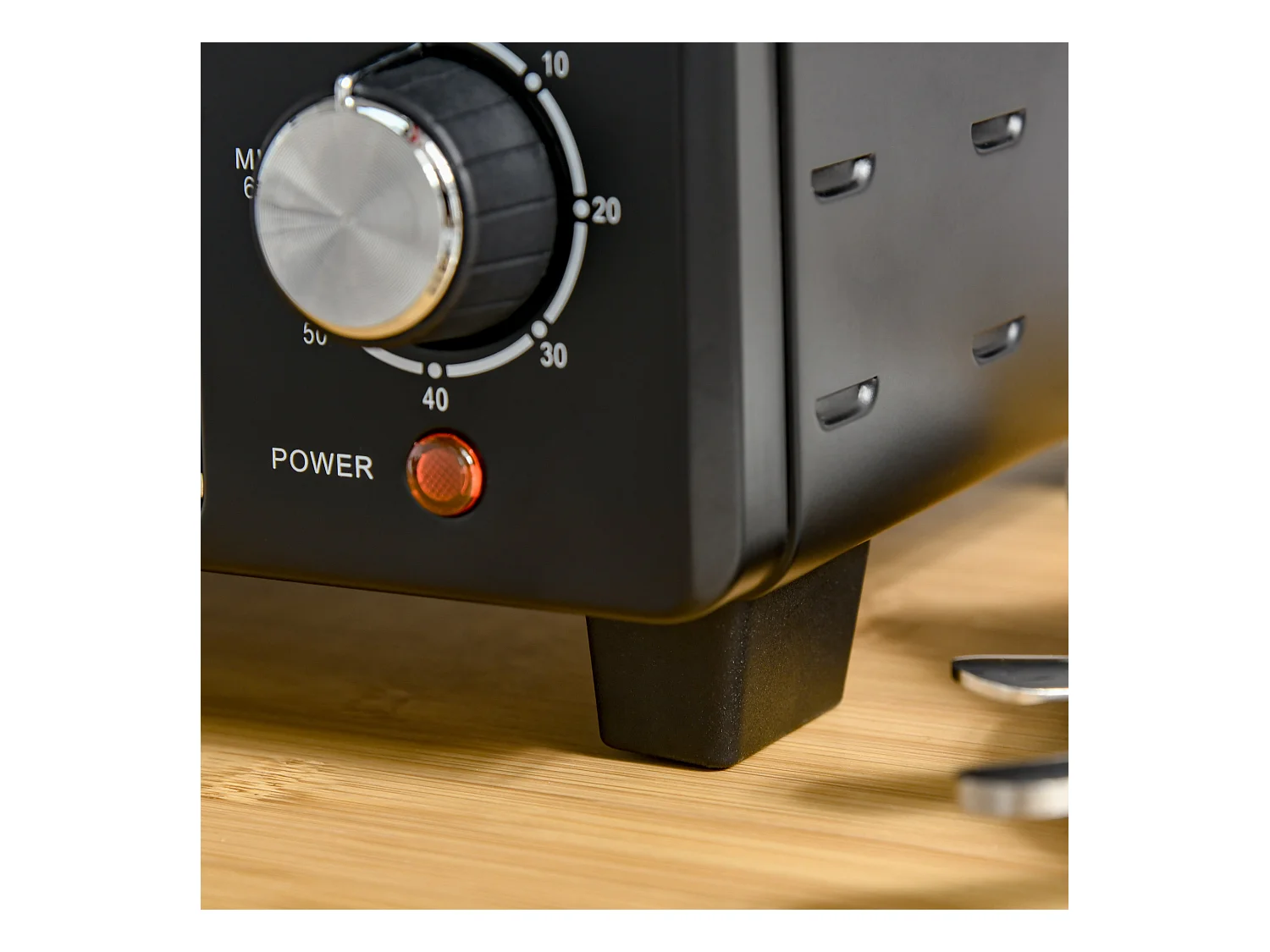 Mini vier 21L 1400W, 3 kookstanden, temperatuur instelbaar 100-230°C, roestvrij staal & glas, grijs (46,4x38x28,5cm)