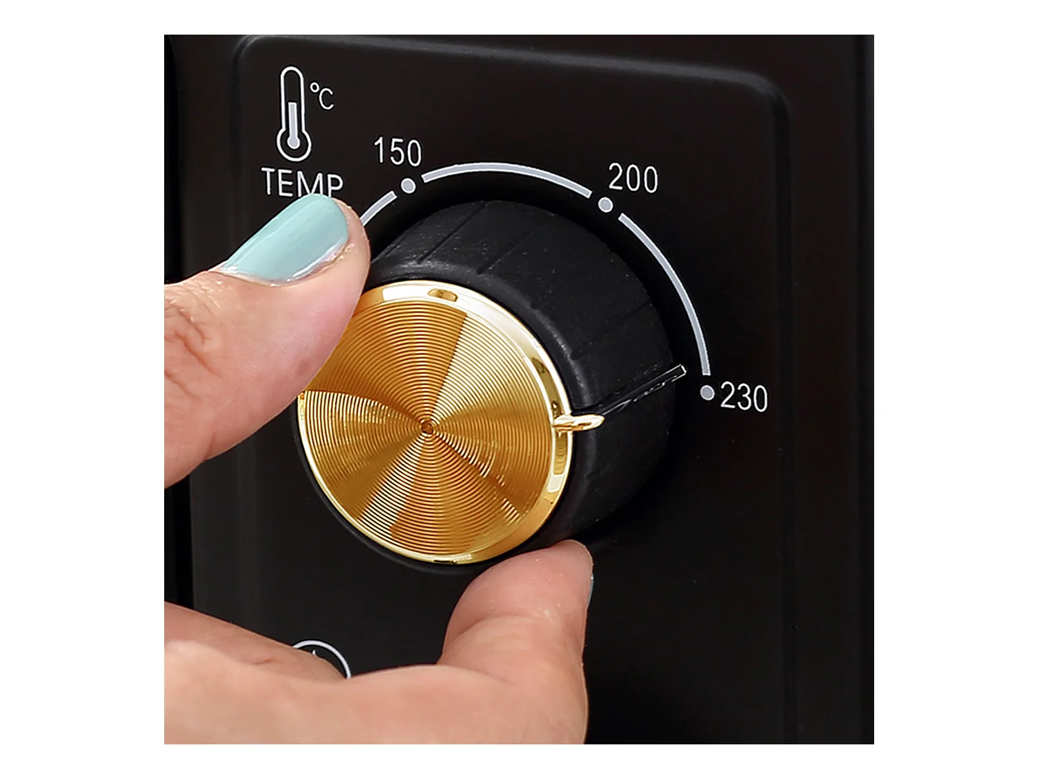 Mini vier 16 L, 1400W, temperatuur instelbaar 100-230℃, timer van 60 min, met rooster en kookplaat, zwart (44x32x28,1cm)