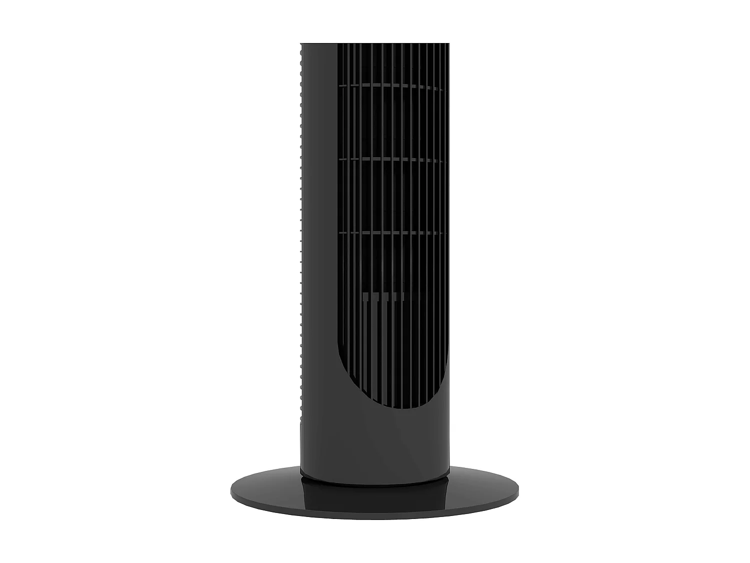 Ventilateur sur pied 3 snelheden, oscillatie 70°, compact ontwerp, 45 W, ABS, zwart (31,5x31,5x117cm)