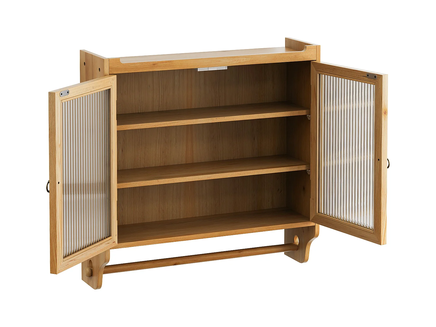 Banc de rangement capitonné, velours, structure en bois d'hévéa, blanc (80x35x40cm)