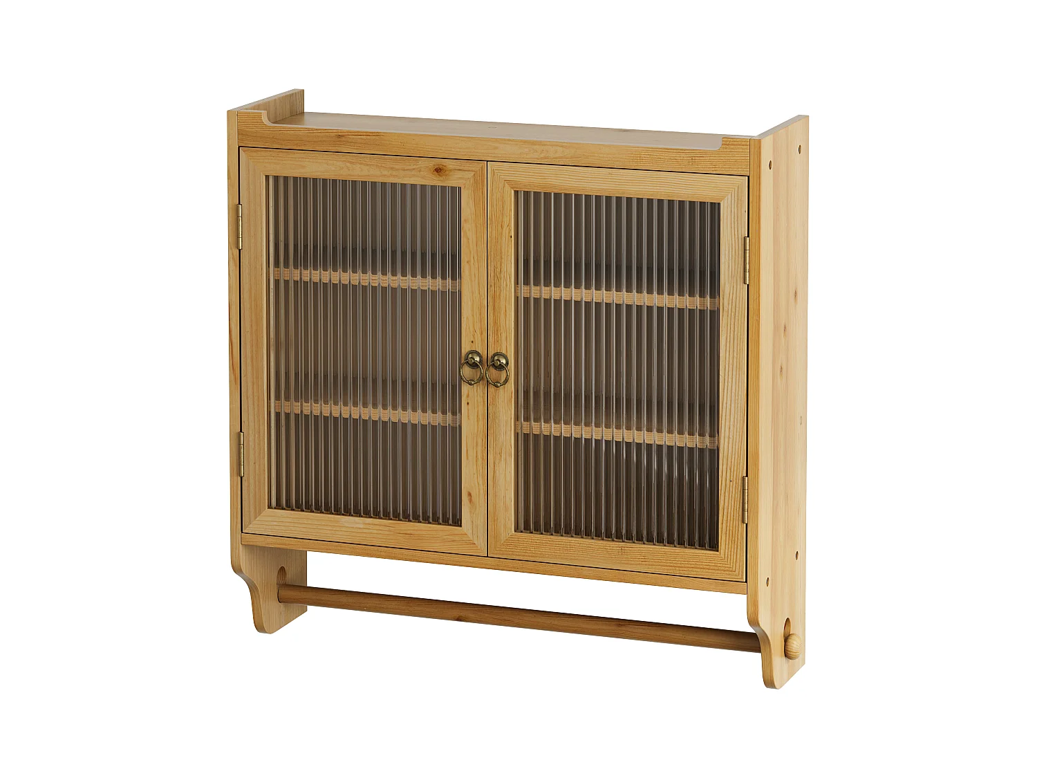 Banc de rangement capitonné, velours, structure en bois d'hévéa, blanc (80x35x40cm)