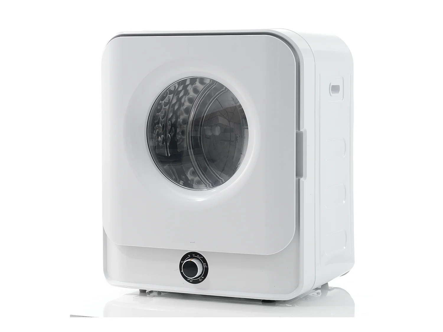 Sèche-linge à évacuation, capaciteit 3 kg (ook 4,5 kg), acier inoxidable, 830 W, 5 programma's, montagewand (49,5x43,5x59,5 cm)