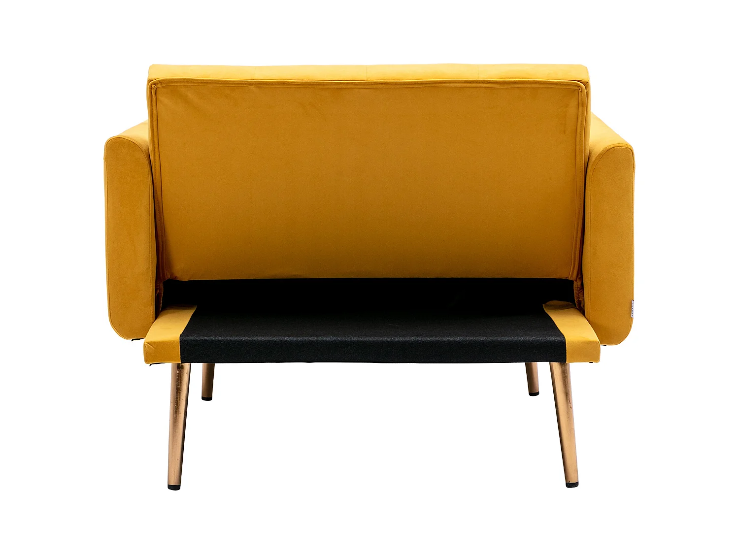 Fauteuil jaune - Fauteuil réglable avec accoudoirs et coussins - pour salon et bureau