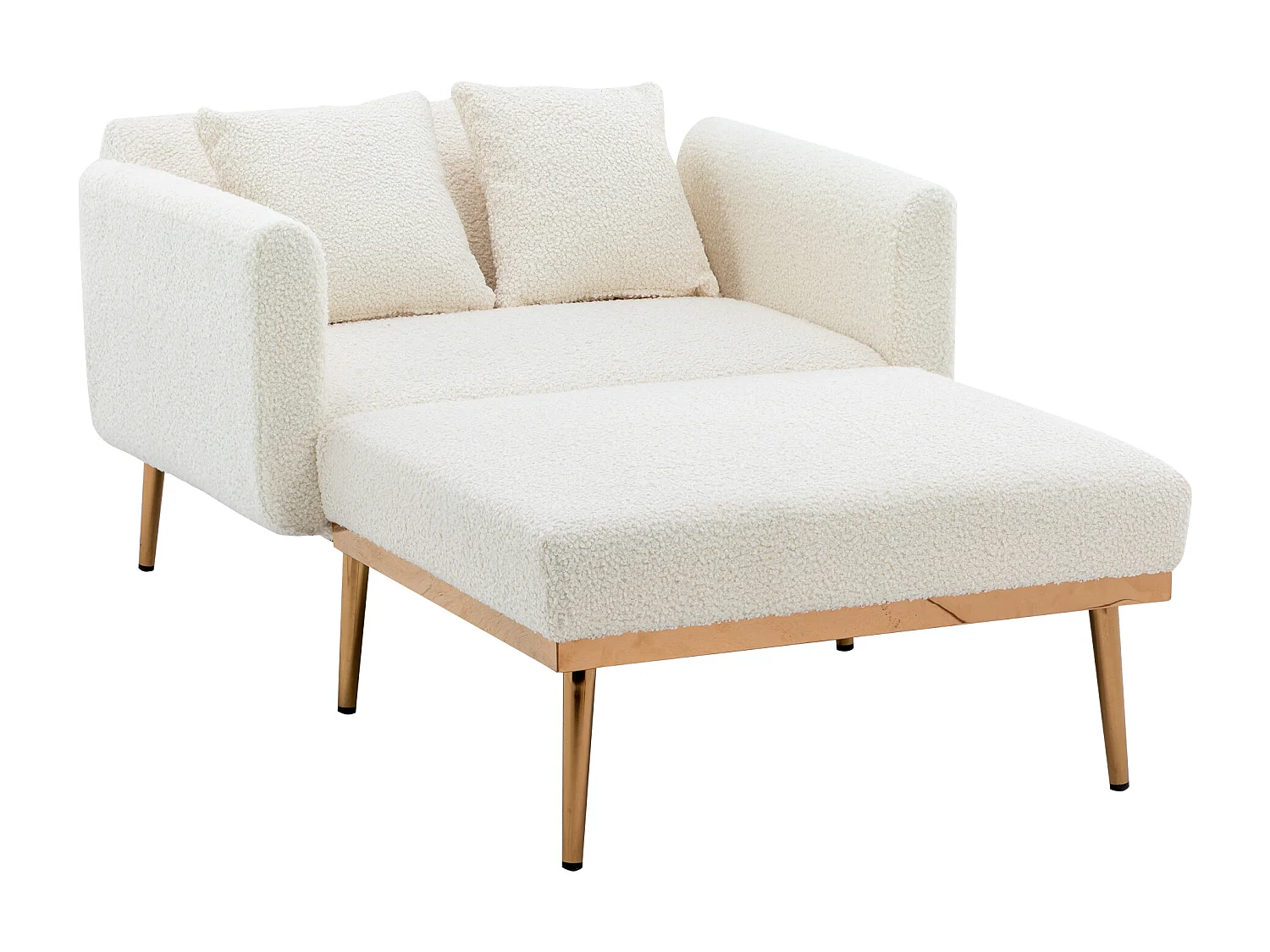 Blanc Sessel - Verstellbarer Sessel mit Armlehnen und Kissen - für wohnzimmer und büro