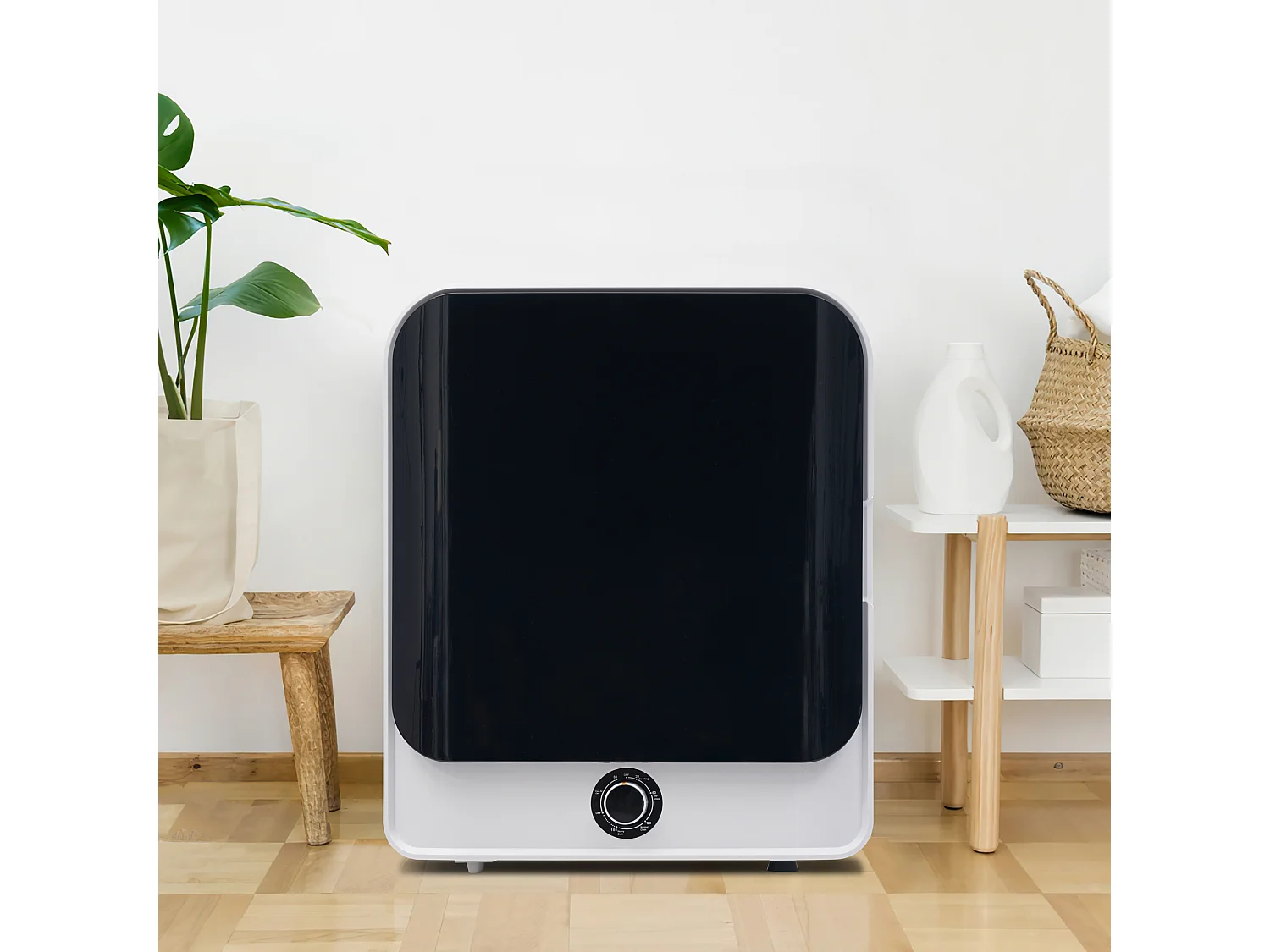 Sèche-linge à évacuation, inox, 3 kg (jusqu'à 4,5 kg), 830 W, 5 programmes, protection contre la surchauffe, montage mural (49,5x43,5x59,5 cm)