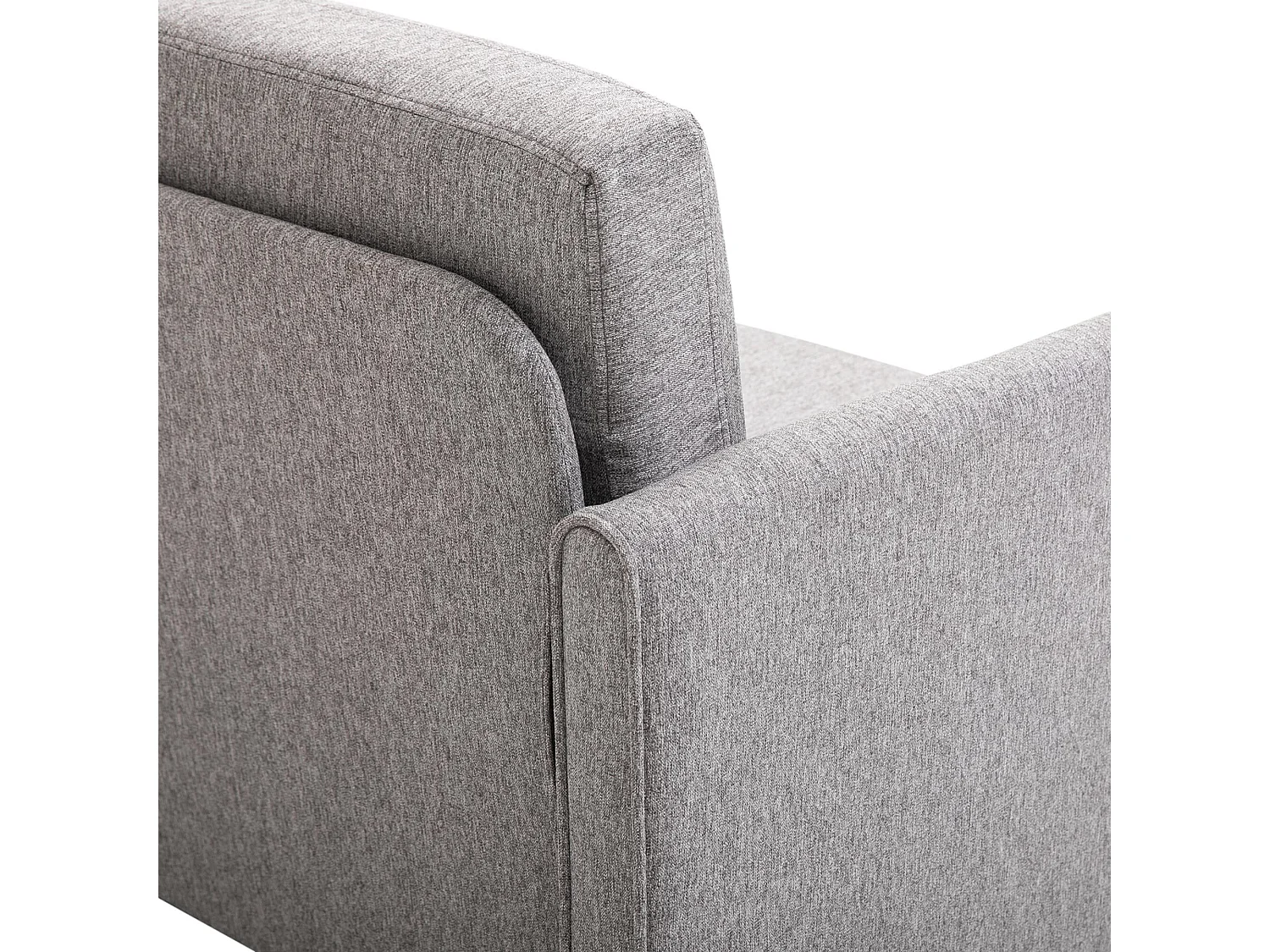 Divano 2 posti grigio - Divano con cuscini e braccioli sfoderabili - soggiorno per