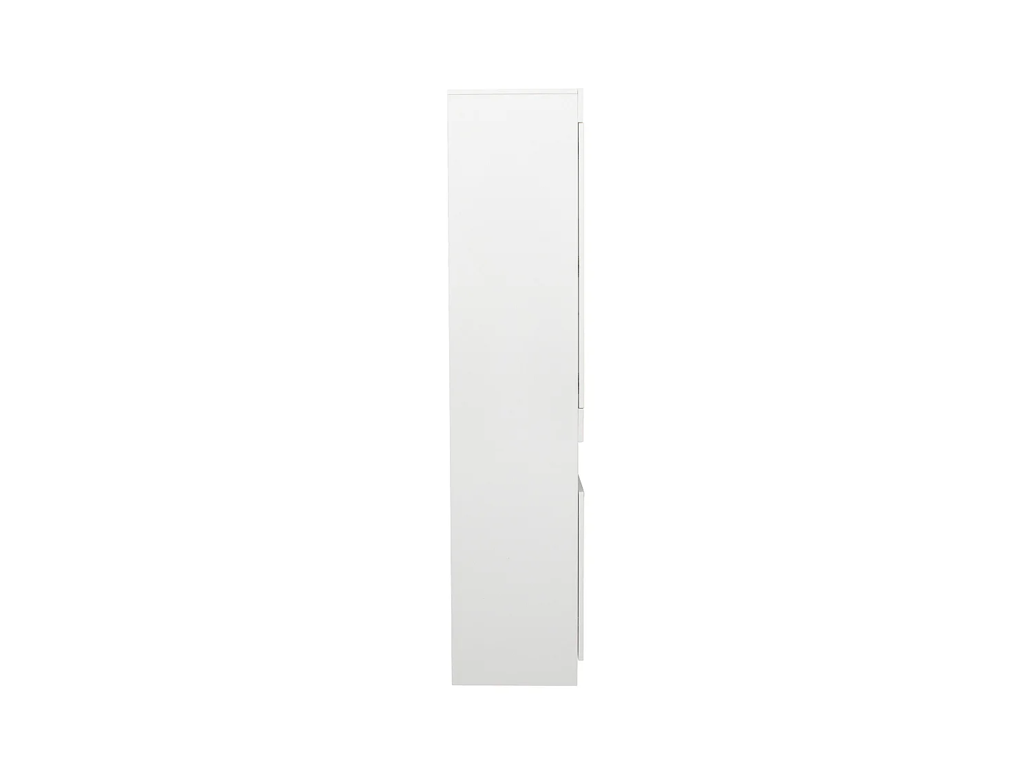 Vitrine LED avec 16 couleurs, design moderne, panneau de particules, blanc (50x40x180 cm)