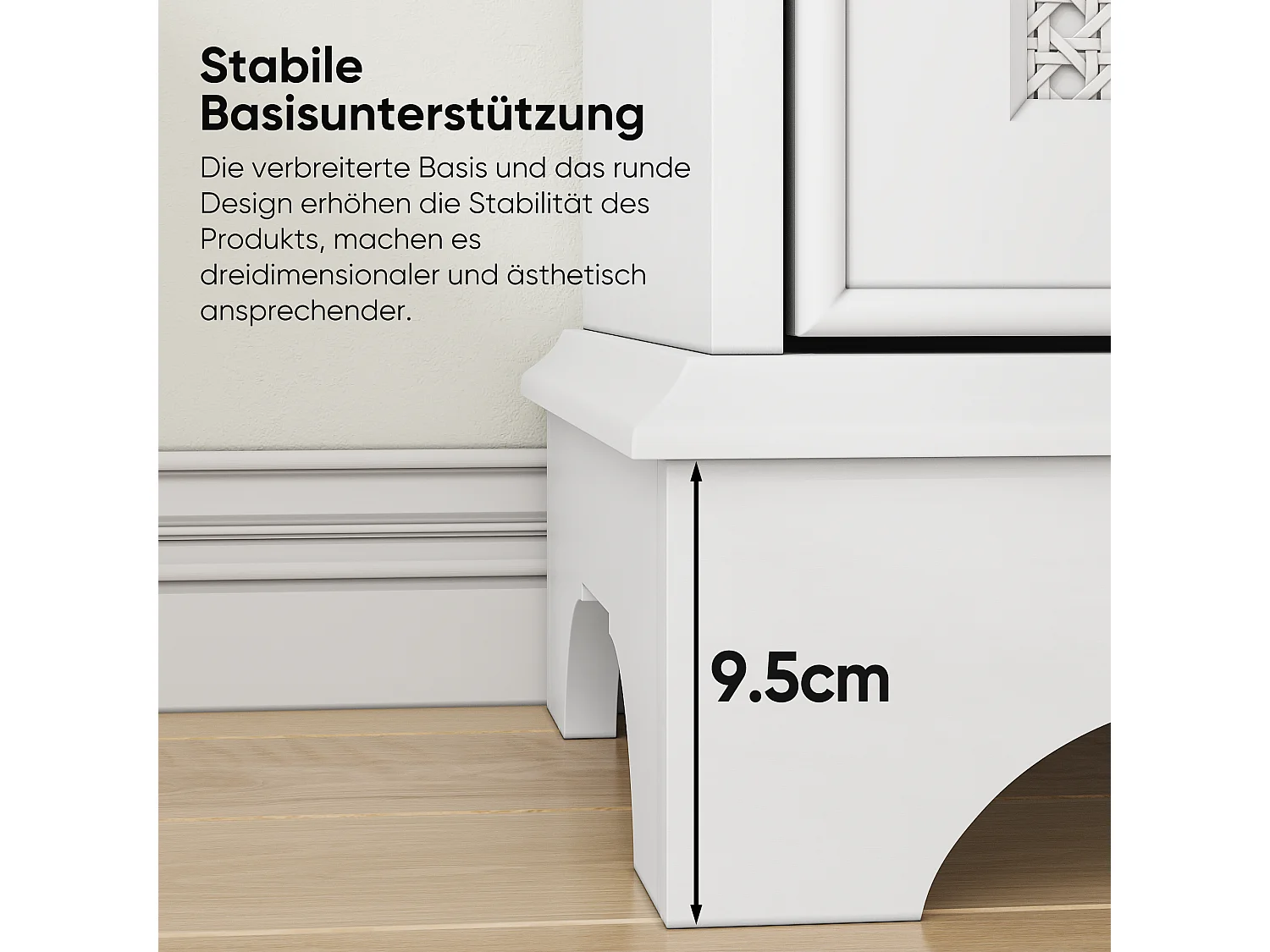 Mobiletto da bagno con anta a cestone e ripiani regolabili, MDF, bianco (66,6x29,8x86,5 cm)