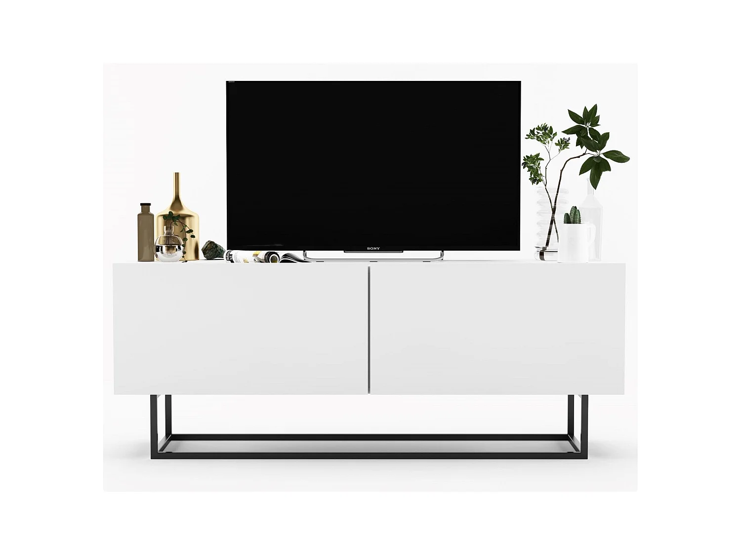 Szafka RTV SELF 4 120 biała mat