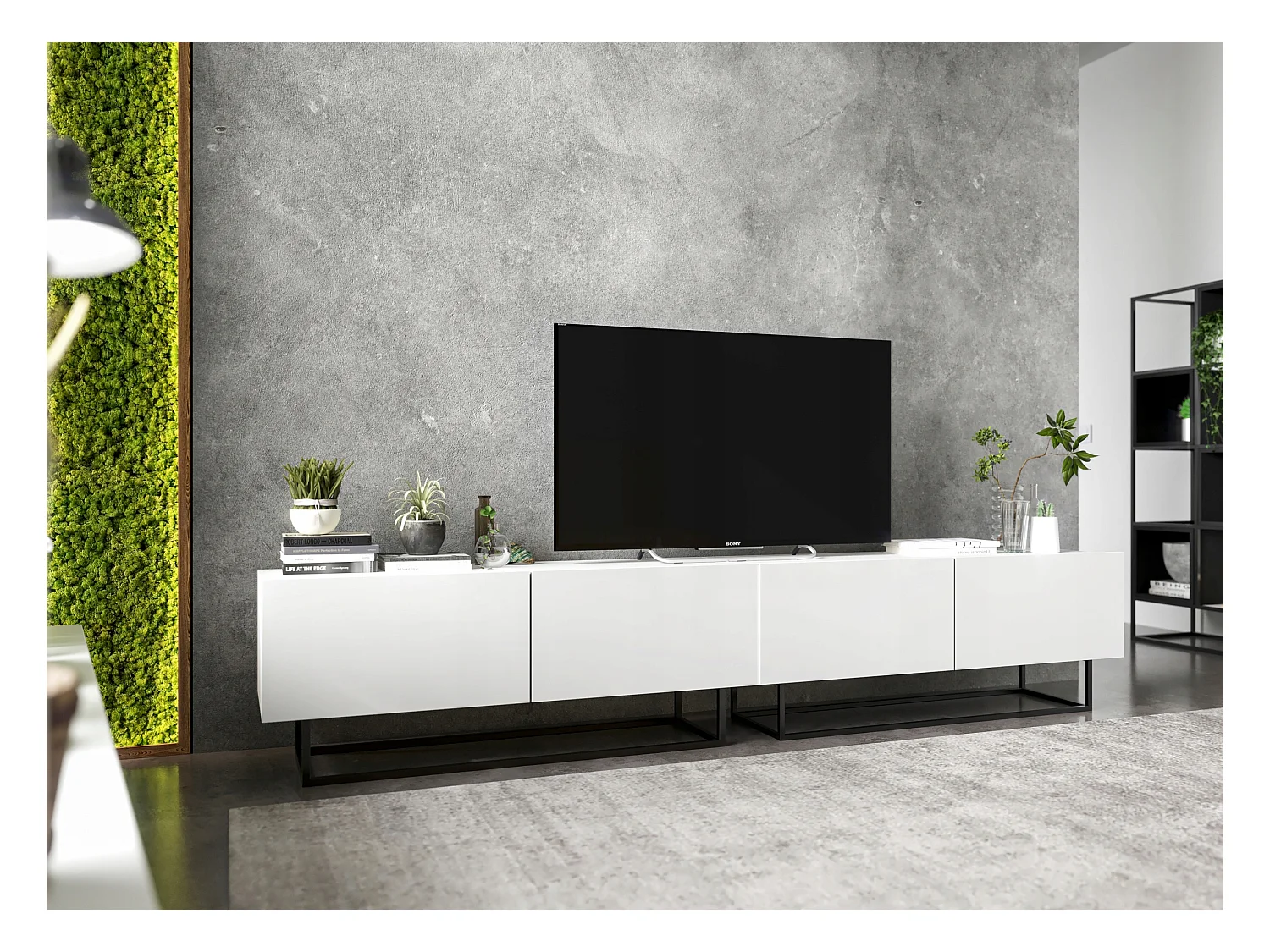 Szafka RTV SELF 4 120 biała mat