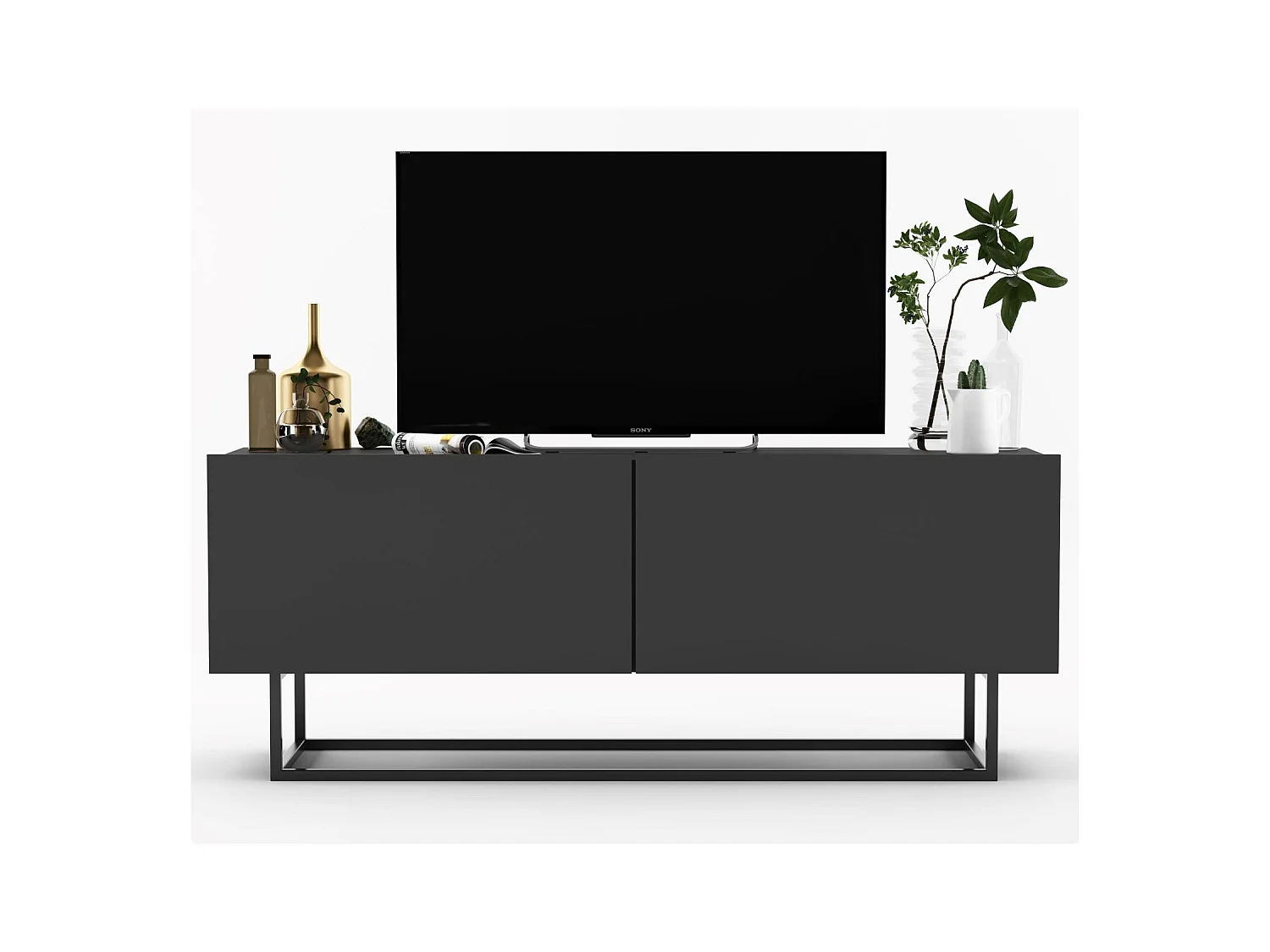 Szafka RTV SELF 4 120 grafitowa mat