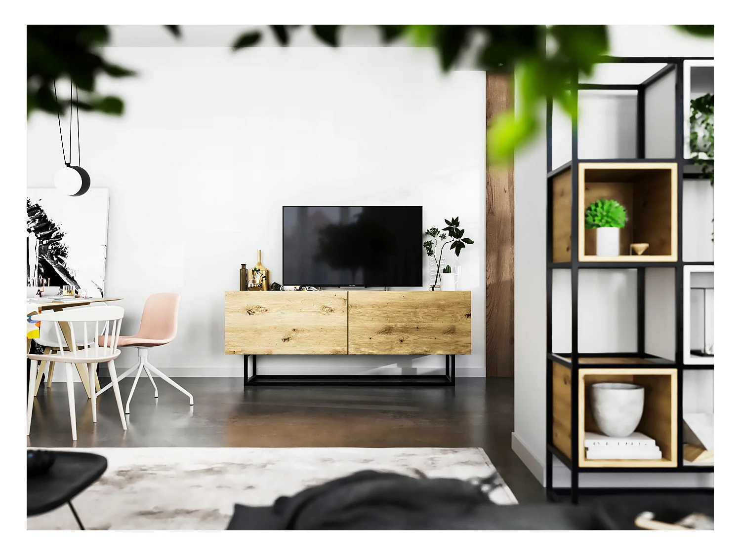 Szafka RTV SELF 4 120 dąb artisan