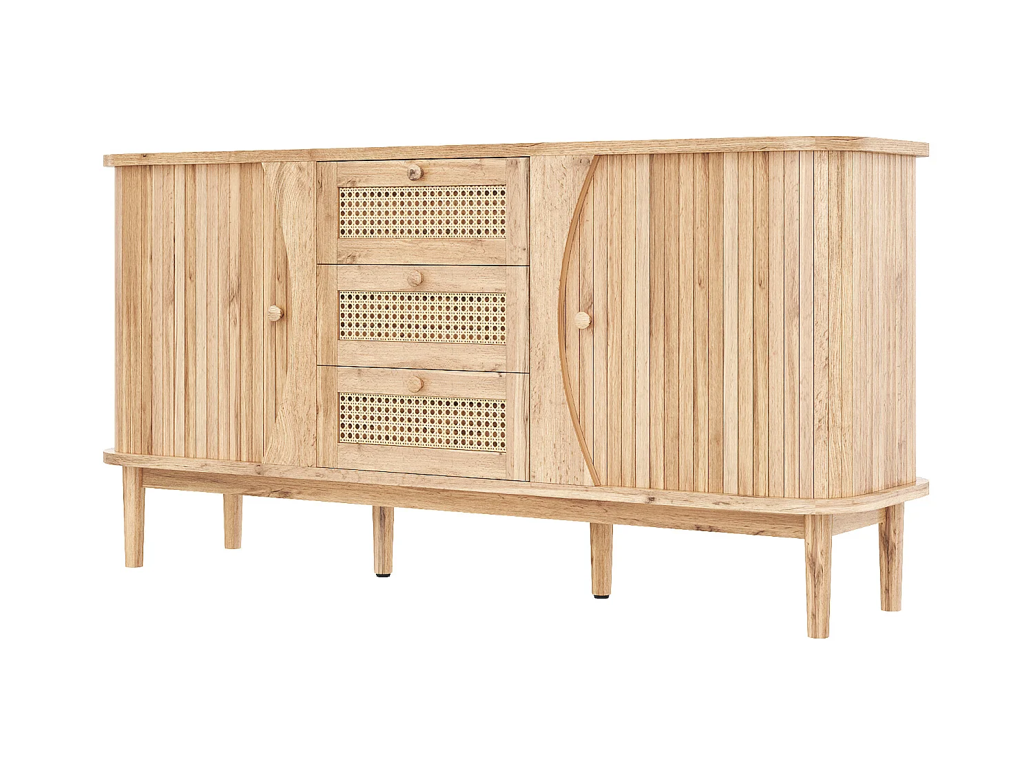 2-delige salontafel met metalen frame, industrieel design, natuurlijk hout, (90x50x45 cm)