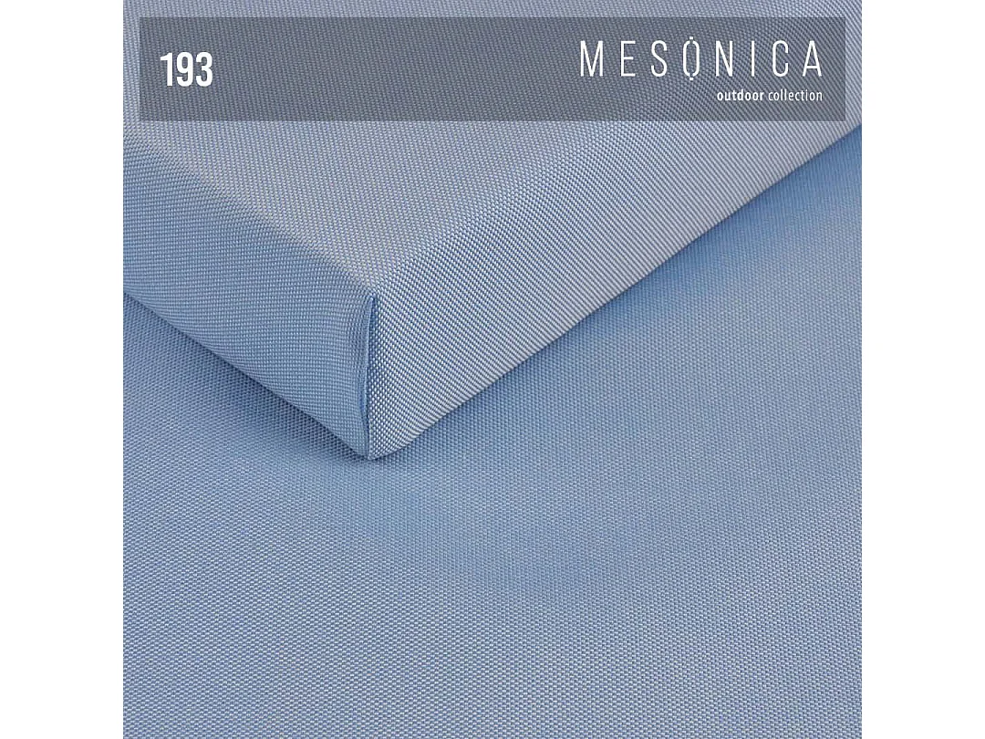 Soldeo ligstoel chaise longue lichtblauwe - wit frame