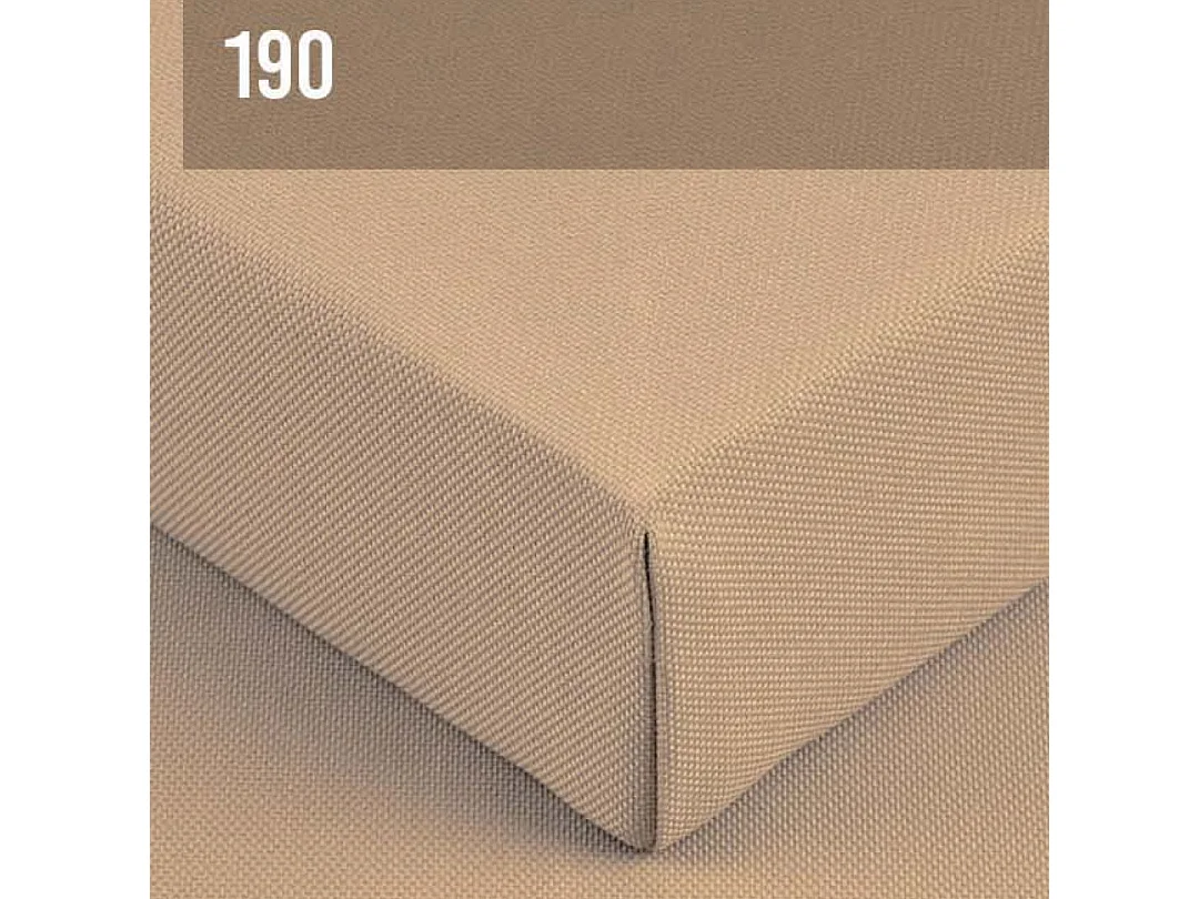 Méridienne Soledo Cappucino - Cadre Anthracite