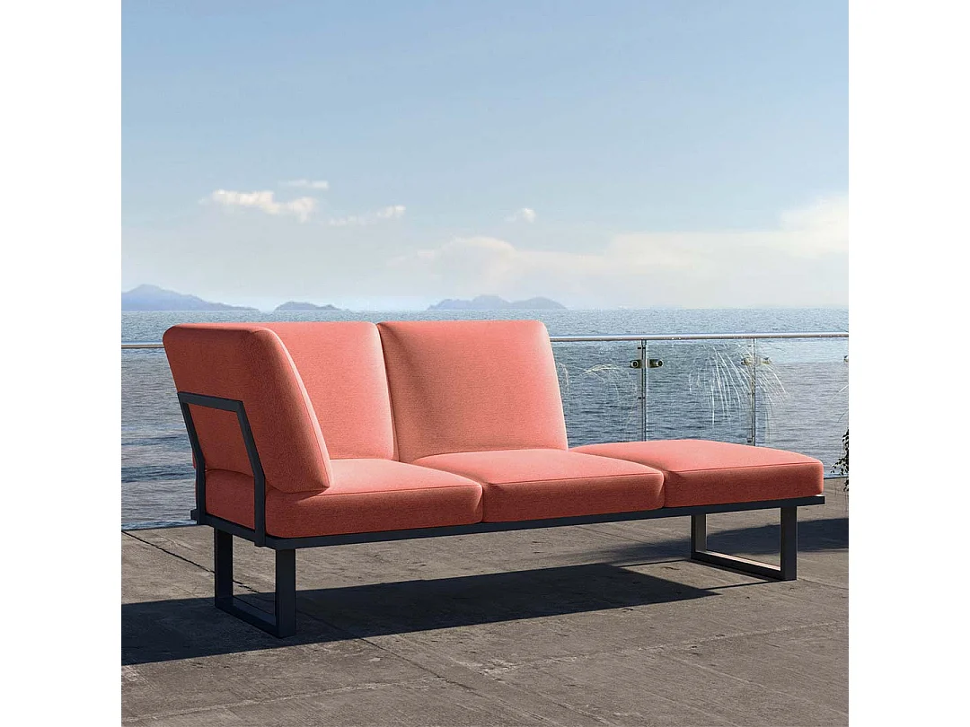 Méridienne Soledo Corail - Cadre Anthracite