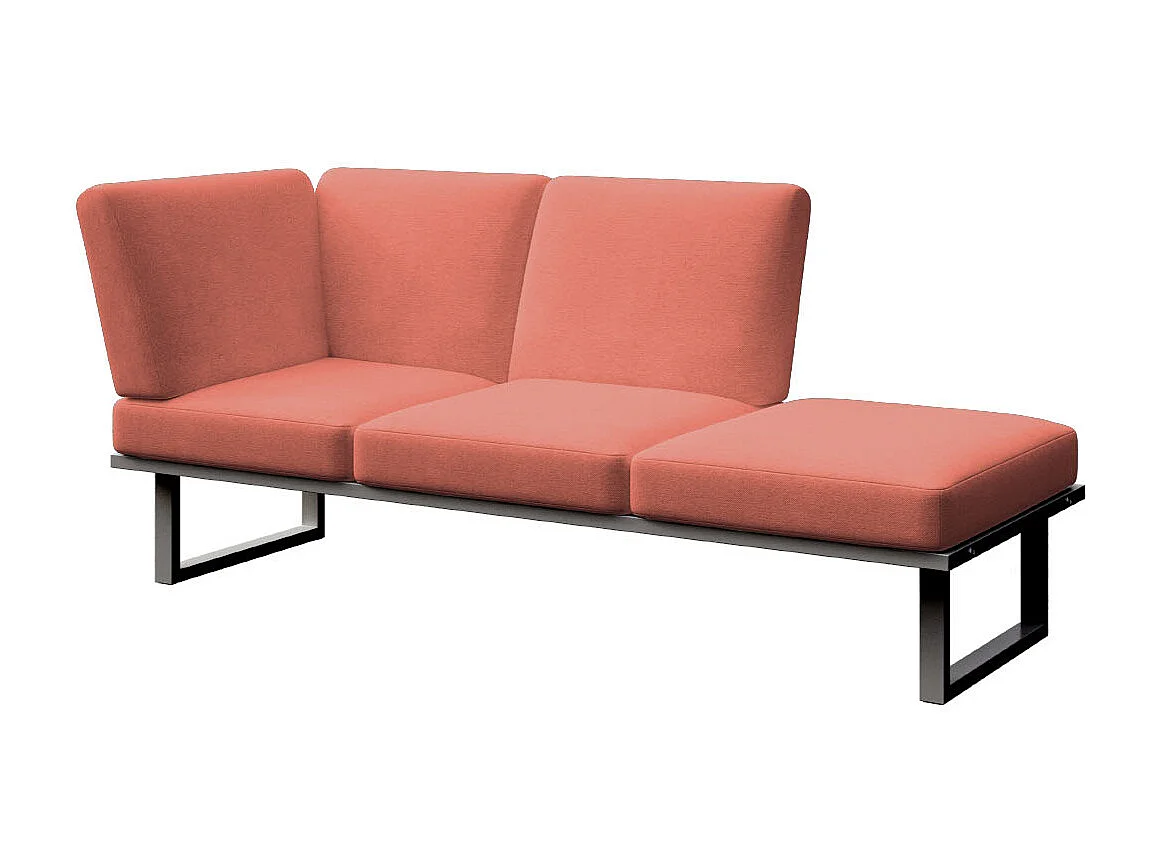 Méridienne Soledo Corail - Cadre Anthracite