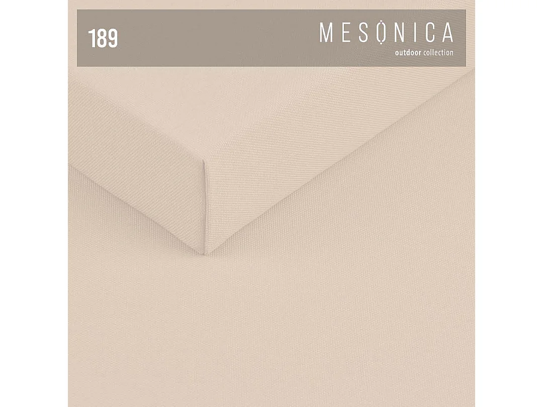 Canapé 4 places Soledo Beige clair - Cadre anthracite