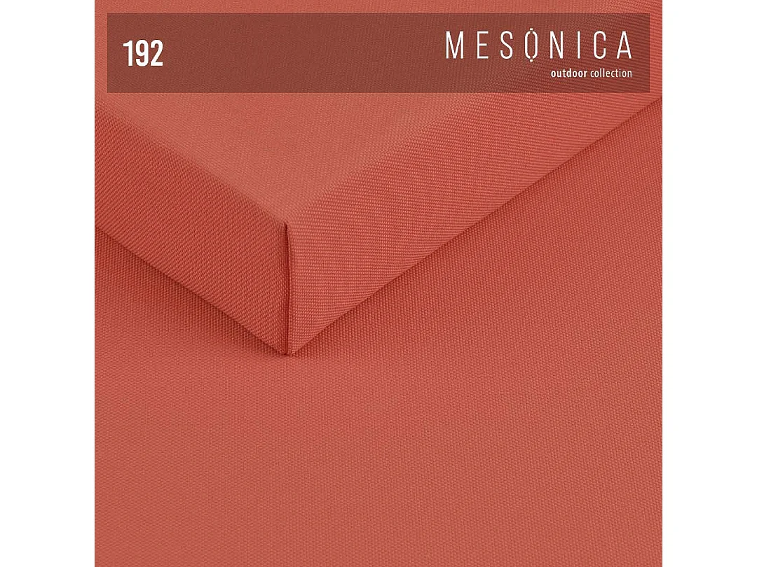 Méridienne Soledo Corail - Cadre blanc