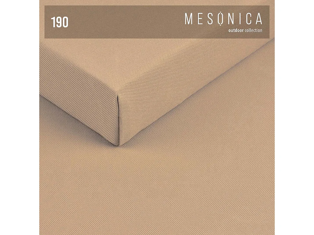 Soledo Canapé d'angle Cappucino - Cadre Anthracite