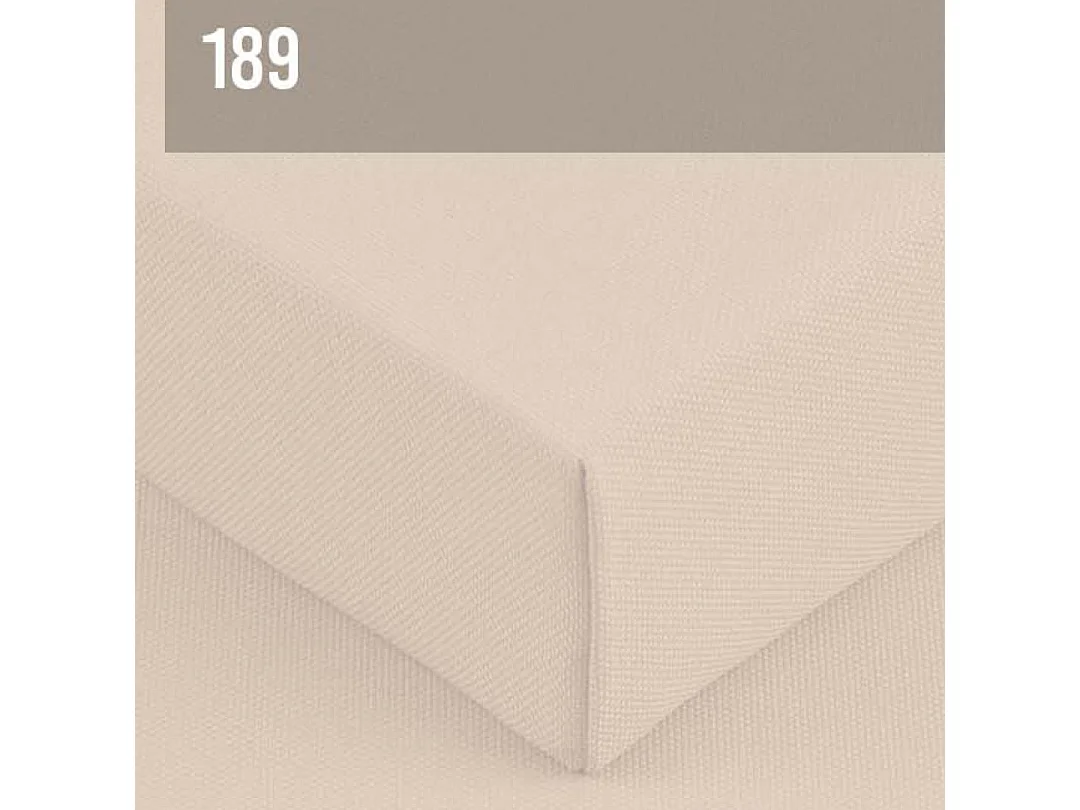 Soldeo ligstoel chaise longue lichtbeige - wit frame