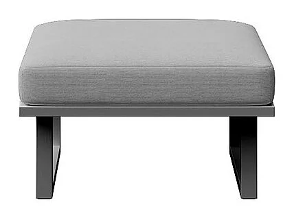 Pouf Soledo Gris clair - Structure Anthracite