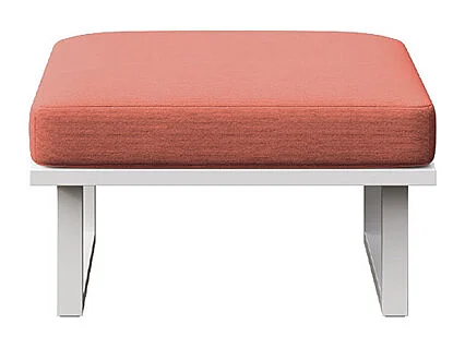 Pouf Soledo Corail - Structure blanc