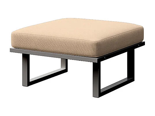 Pouf Soledo Cappucino - Structure anthracite